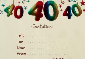 40th Birthday Party Invitations Templates Free Surprise 40th Birthday Invitation Free Template