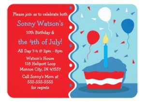 4th Of July Birthday Party Invites 4th Of July Birthday Party Invitations Zazzle