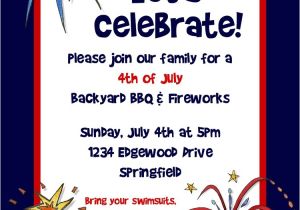 4th Of July Birthday Party Invites Bear River Photo Greetings 4th Of July Party Invitation