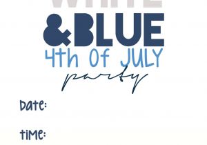 4th Of July Party Invite 4th Of July Printable Invitations Free Printable Included
