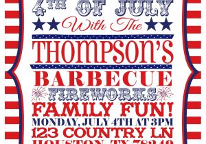 4th Of July Party Invite Ideas 6 Best Of 4th July Printable Invitations July