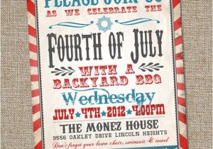 4th Of July Party Invite Ideas Fourth Of July Invitation Vintage Fourth Of July Invitation