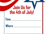 4th Of July Party Invite Template Fourth July Invitations Template