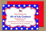 4th Of July Party Invite Template Fourth Of July Invitations July 4th Invitations