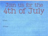 4th Of July Party Invite Template Free Printable Party Invitations Fourth Of July