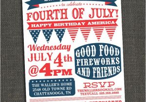 4th Of July Party Invite Template Items Similar to Fourth Of July Party Invitation Bbq