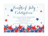 4th Of July Party Invite Template Patriotic Stars 4th Of July Party Invitation