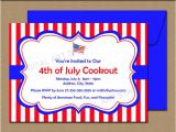 4th Of July Party Invite Template Printable 4th Of July Invitation Template July 4th