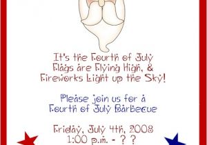 4th Of July Party Invite Wording 4th July Party Invitations