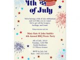 4th Of July Party Invite Wording 4th Of July Bbq Picnic Invitation Party