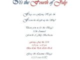 4th Of July Party Invite Wording 4th Of July Party Invitations 1 Free Wording