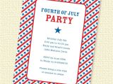 4th Of July Party Invite Wording Starry Stripes Fourth Of July Party Invitation Printable