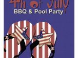 4th Of July Pool Party Invite 4th Of July Bbq & Pool Party Invitation