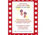 4th Of July Pool Party Invite 4th Of July Pool Party & Bbq Invitations 5" X 7