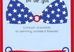 4th Of July Pool Party Invite Patriotic Pool Party July 4th Pool Party Ideas