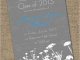 4×6 Graduation Invitations Chalkboard Grad Announcement Design 5×7 or 4×6 Invites