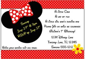 4×6 Party Invitation Templates Minnie Mouse Invitation Template 4×6 by Luckybean33 On Etsy