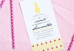 4×8 Wedding Invitations Pineapple Party Shower Bridal Birthday Party Printable 4×8