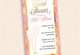 4×8 Wedding Invitations Pink Champagne Pink and Gold Bridal Shower Invitation 4×8