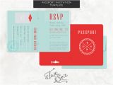 5.5 X 8.5 Wedding Invitation Template Passport Wedding Invitation Template Invitation