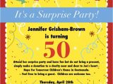 50th Anniversary Surprise Party Invitations 50th Birthday Surprise Party Invitations Free Invitation