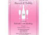 50th Birthday Brunch Invitations Champagne Bottle Cards Champagne Bottle Card Templates