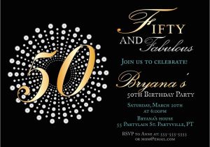 50th Birthday Invitation Templates Free Download Impressive 50th Birthday Party Invitation Template