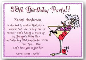 50th Birthday Invite Templates Uk 40th 50th 60th 70th 80th 90th Personalised Funny Birthday