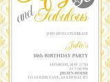 50th Birthday Party Invitation Template 50th Birthday Invitation Templates Free Printable A