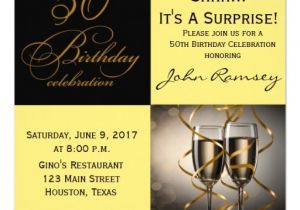 50th Birthday Party Invitations with Photo Surprise 50th Birthday Party Invitations Wording Free