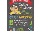 50th Birthday Roast Invitations Chalkboard Oyster Roast Party Invitations