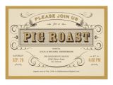 50th Birthday Roast Invitations Vintage Pig Roast Invitations