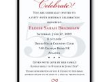 55th Birthday Party Invitations Classic 55th Birthday Celebrate Party Invitations Paperstyle