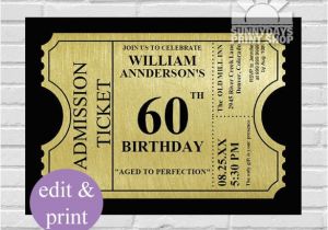 60th Birthday Invites Free Template 22 60th Birthday Invitation Templates – Free Sample