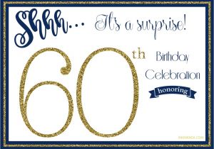 60th Birthday Invites Free Template Free Printable 60th Birthday Invitation Templates
