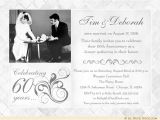 60th Wedding Anniversary Invitations Free Templates Fashionable 50th Anniversary Photo Invitation Design