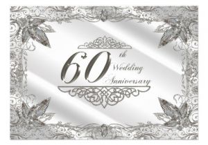 60th Wedding Anniversary Invitations Free Templates Personalized 60th Anniversary Invitations
