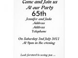 65th Birthday Party Invitation Wording 6 Best Images Of Birthday Newspaper Announcement Examples