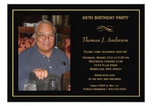65th Birthday Party Invitation Wording 65th Birthday Party Invitations Add Your Photo 5 Quot X 7