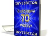70 Year Old Birthday Invitations 70 Years Old Birthday Party Invitation Card