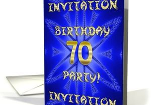 70 Year Old Birthday Invitations 70 Years Old Birthday Party Invitation Card