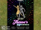 70s theme Party Invitations Disco Invitation 70 39 S Disco Dance Night Party Invite Neon