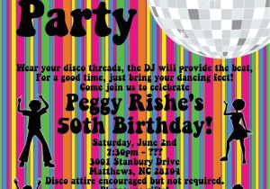 70s theme Party Invitations Disco Party Invitations 70 39 S Disco Dance Party