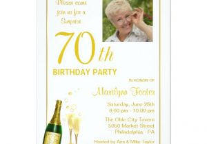 70th Birthday Invitation Template Word 70th Birthday Party Customized Photo Invitations Zazzle