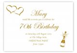 70th Birthday Invitation Wording Examples 70th Birthday Party Invitations Wording