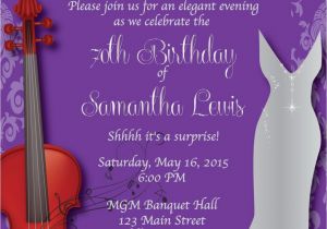 70th Birthday Invitations for Female 70th Birthday Invitation Women S Elegant Birthday