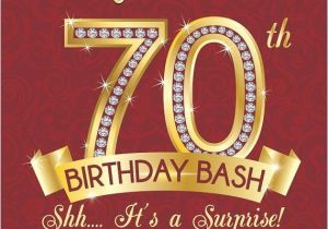 70th Birthday Invitations for Her Milestone Birthday Invitation Surprise 70th Birthday