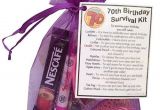 70th Birthday Party Ideas for Her 70th Birthday Survival Kit Gift 70th Gift Gift for 70th