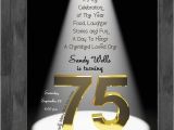 75th Birthday Invitation Card Ideas 75th Birthday Party Ideas