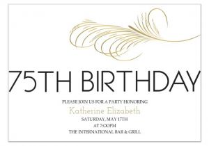 75th Birthday Party Invitation Templates 75th Birthday Invitation Invitations & Cards On Pingg